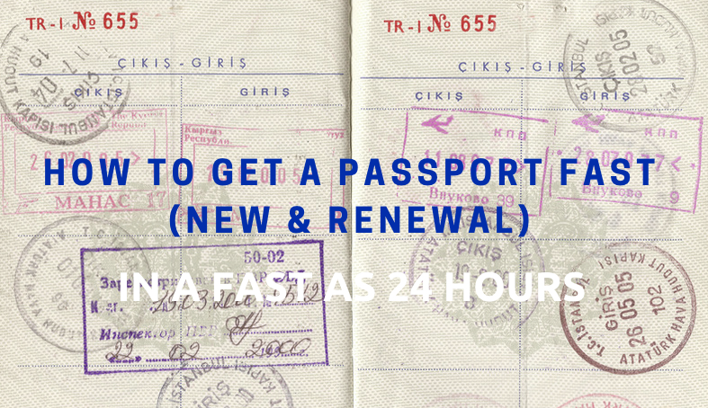 How to get a passport fast