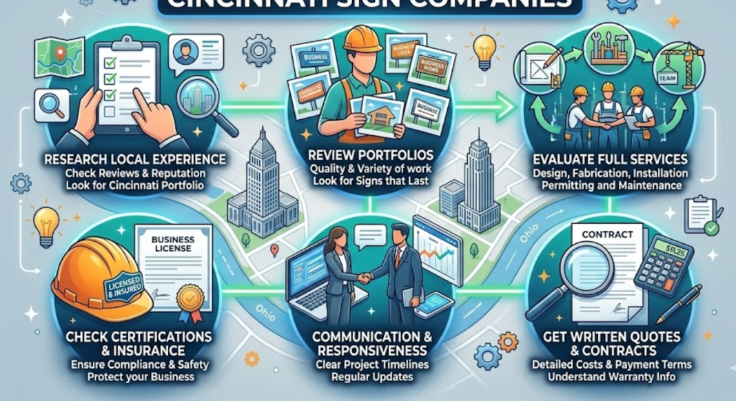 Best Practices When Hiring cincinnati sign companies