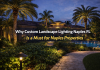 Elegant Naples evening with landscape lighting