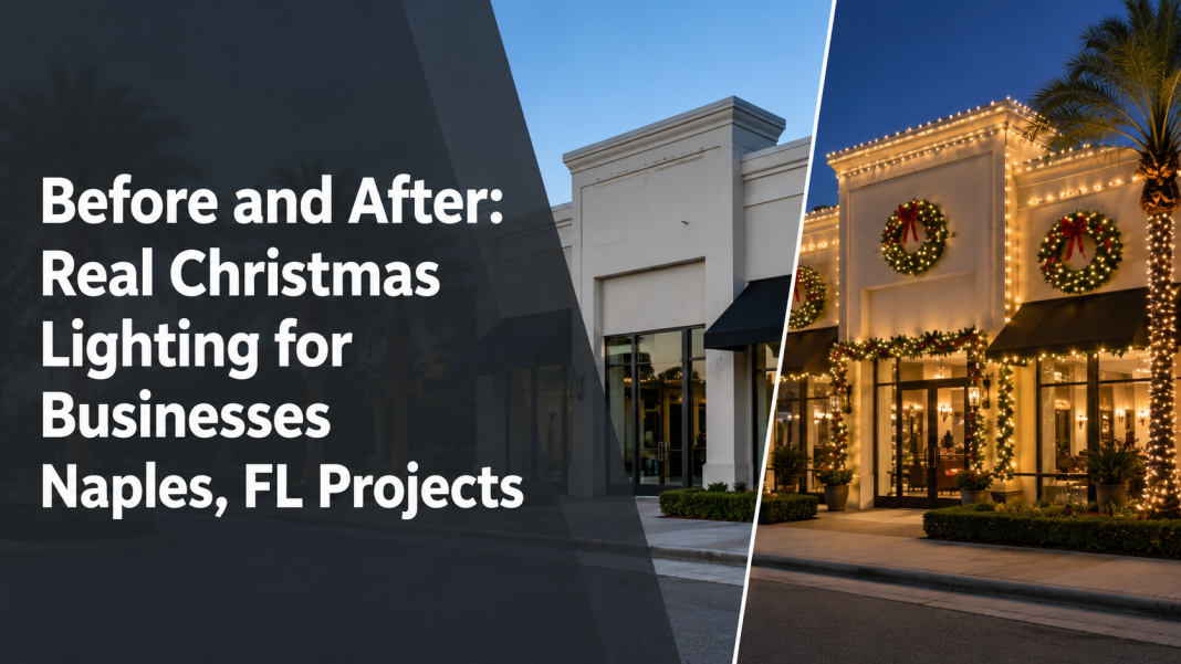 christmas lighting Transform your business with holiday lighting