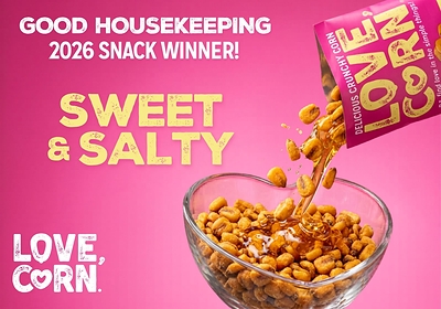 LOVE CORN's Sweet & Salty Winner of Good Housekeeping Snack Awards 2026