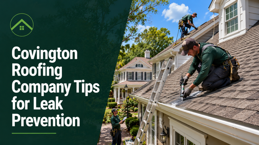 Roofing tips and leak prevention action