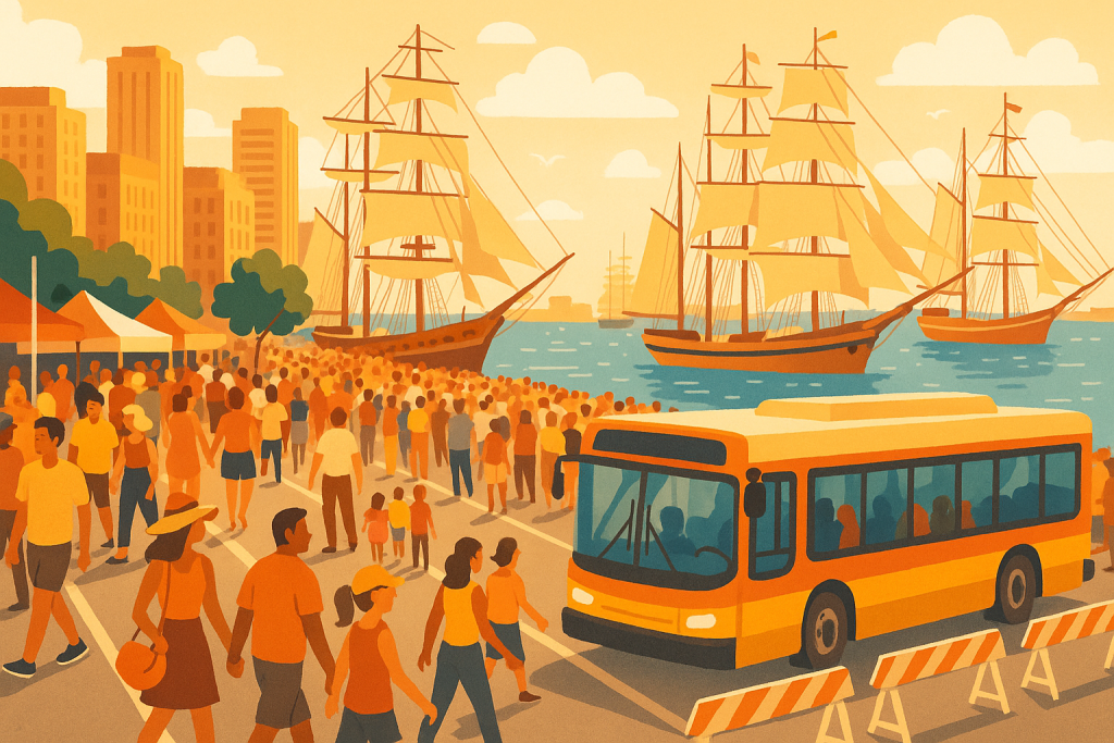 Free Transit, Road Closures Set for Harborfest/Sail250 Weekend