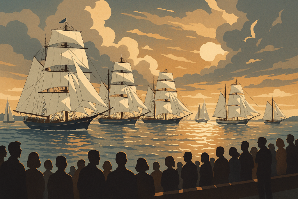 Tall Ships Arrive in Hampton Roads Ahead of Sail250 Parade