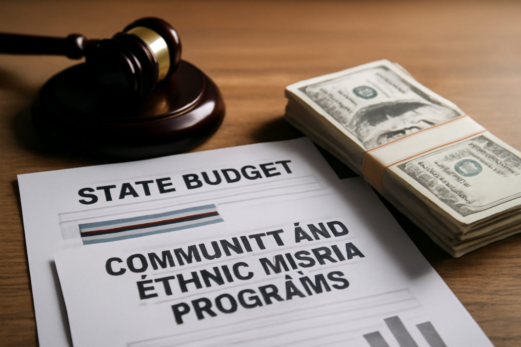 STATE BUDGET ZEROS OUT FUNDS FOR COMMUNITY AND ETHNIC MEDIA PROGRAMS