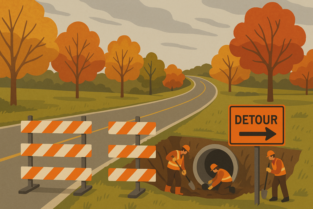 route-612-fortsville-road-closure-southampton-culvert-work Route 612 in Southampton County to Close for Culvert Work