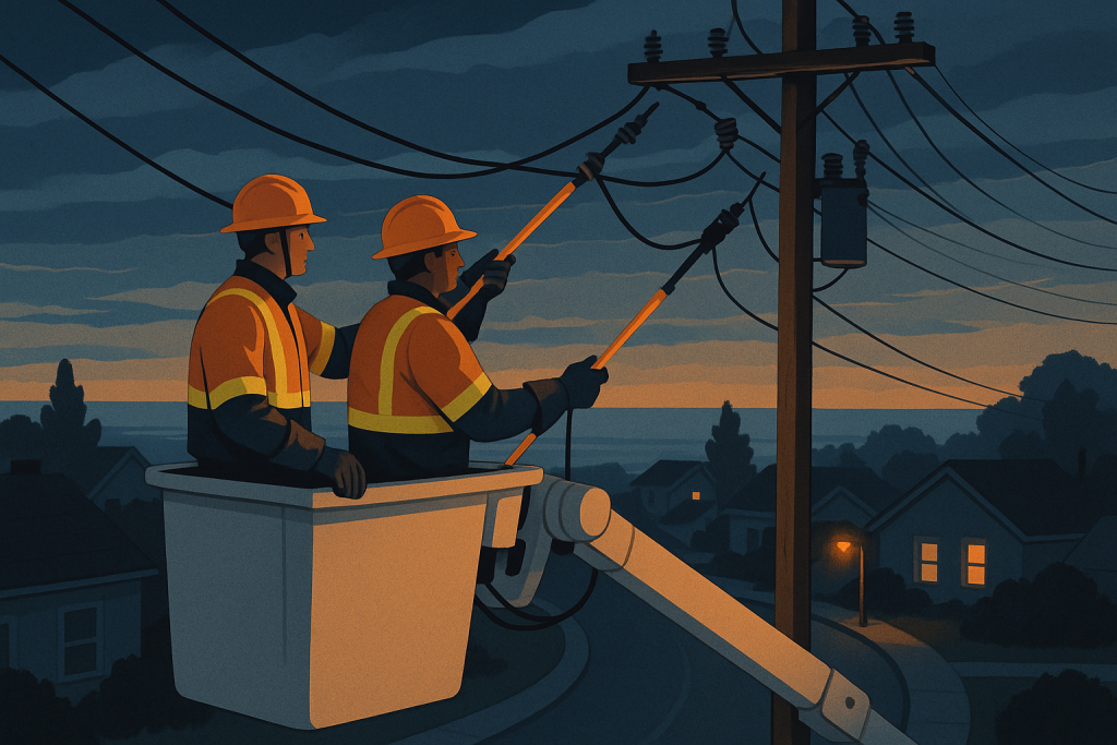 Dominion Energy Crews Work to Restore Power in Hampton Roads