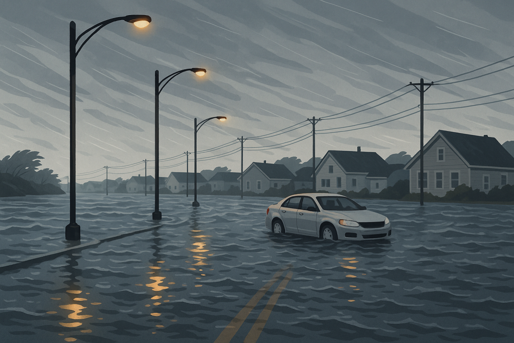 Coastal Flood Warning Hits Norfolk as Tidal Waters Close Roads