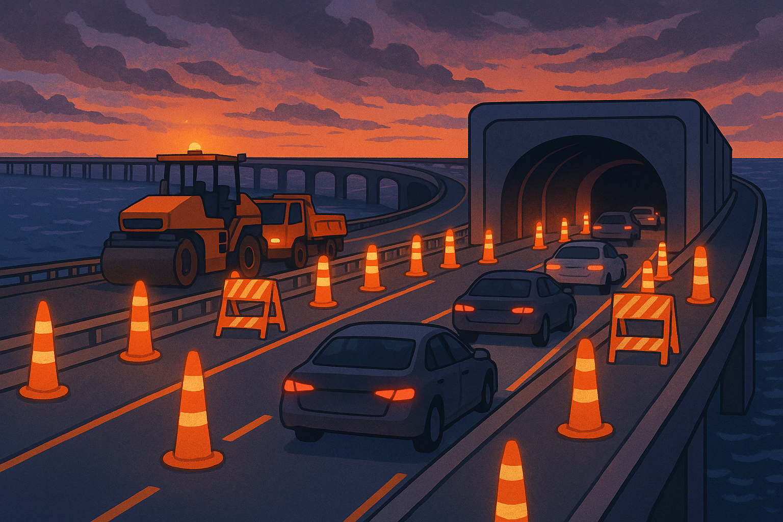 HRBT Faces Weekend Lane Closures for October Repaving Work