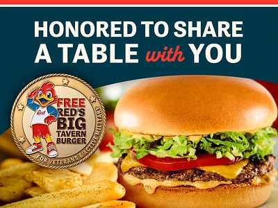 Red Robin Offers Free Burger and Bottomless Steak Fries to Military Heroes This Veterans Day